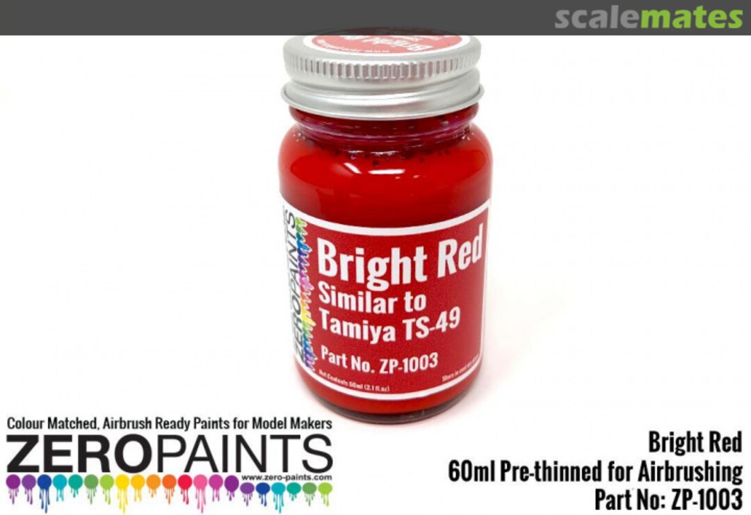 Boxart Bright Red - Similar to Tamiya TS49  Zero Paints