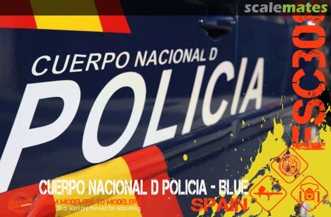 Boxart National Police Department Spain - Blue  Fire Scale Colors