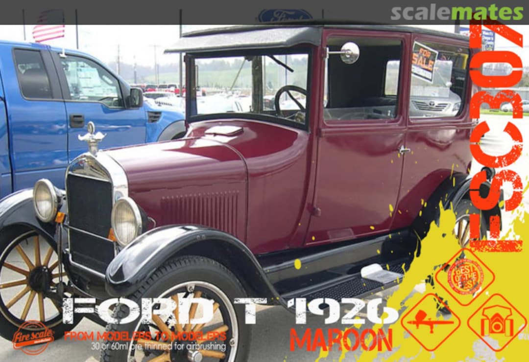 Boxart Ford T 1926 Maroon  Fire Scale Colors