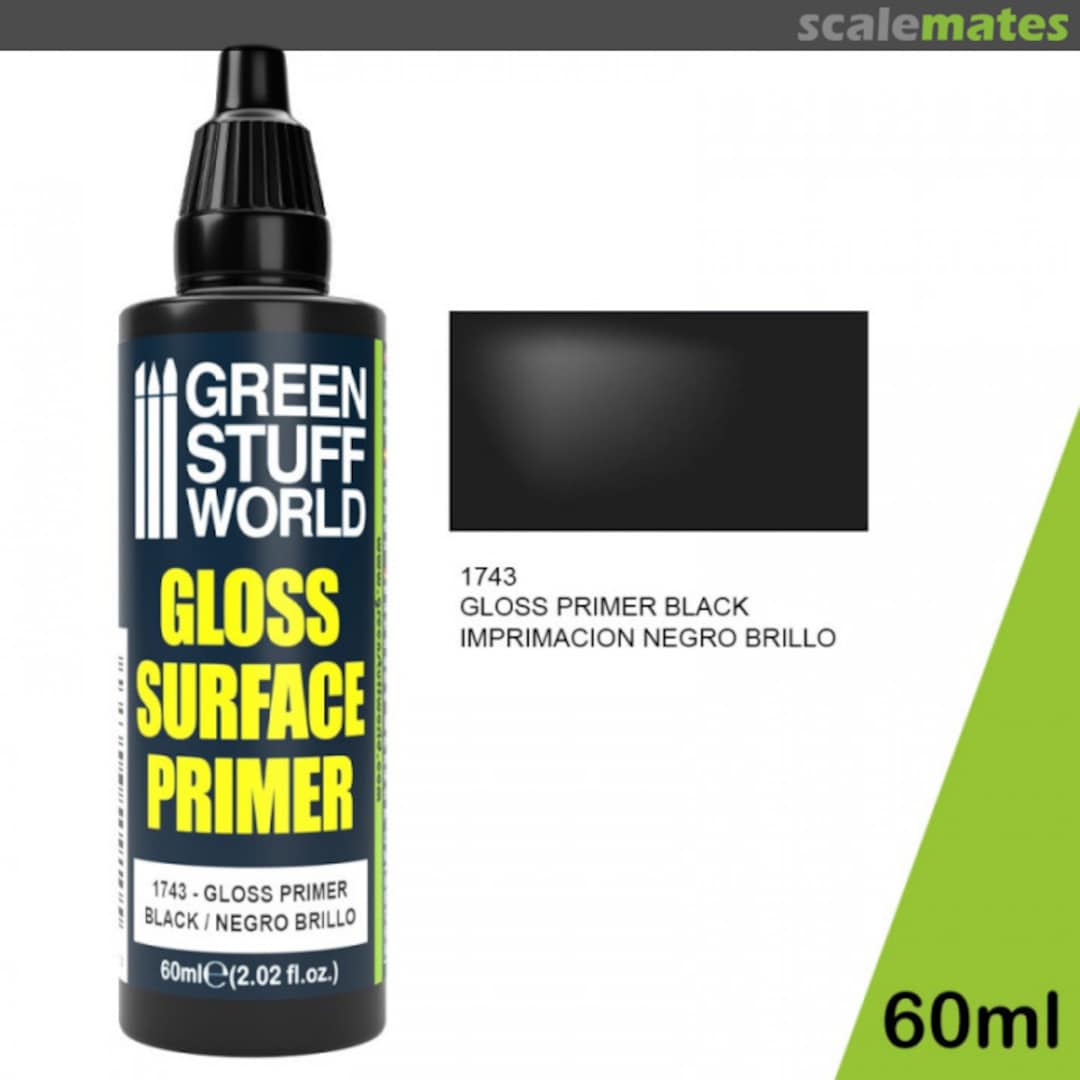 Boxart Gloss Surface Primer Black  Green Stuff World