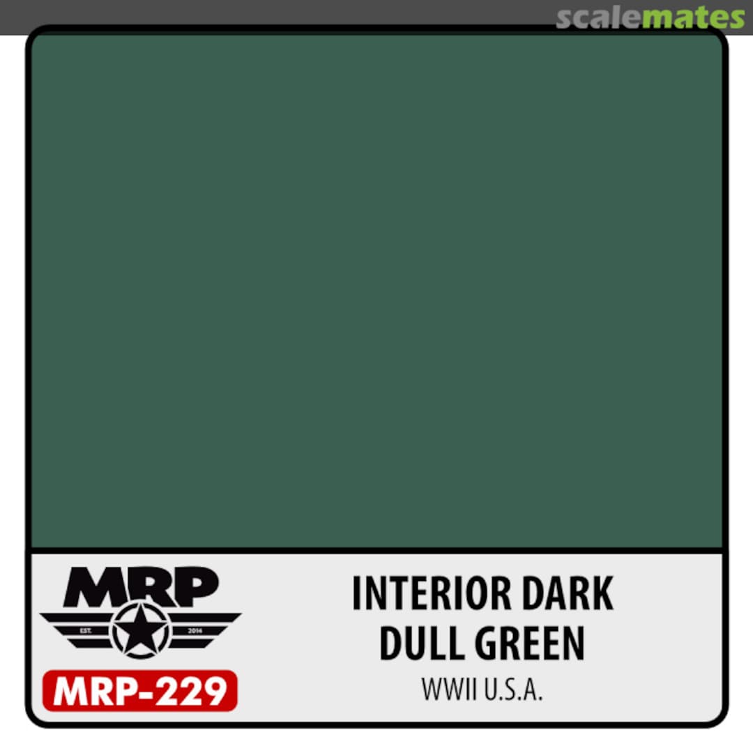 Boxart WWII US – Interior Dark Dull Green  MR.Paint