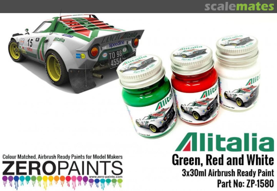 Boxart Alitalia (Lancia) Green, Red and White  Zero Paints