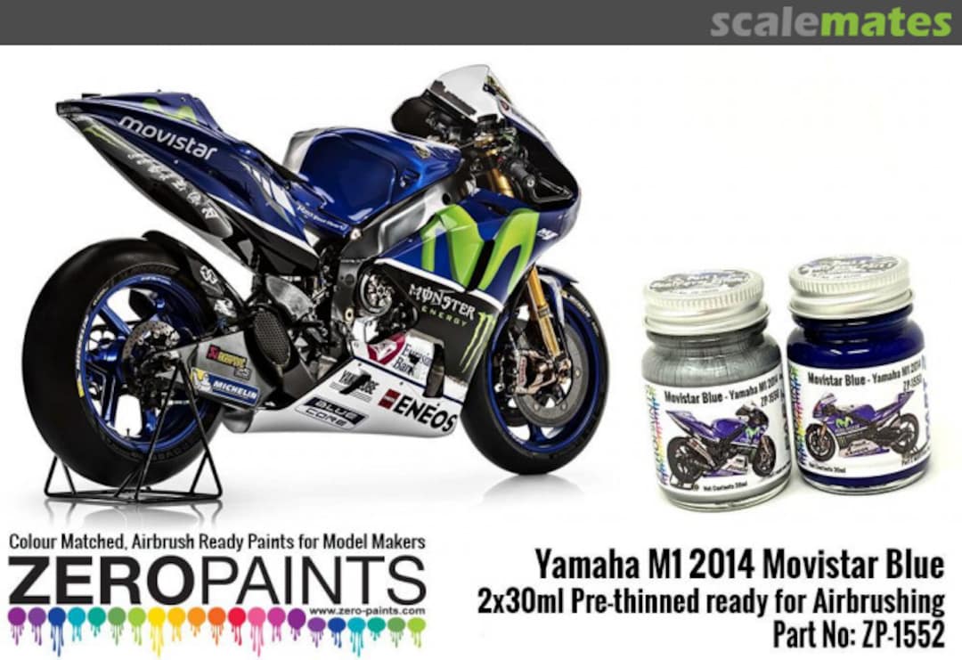 Boxart Yamaha M1 2014 Movistar Blue  Zero Paints