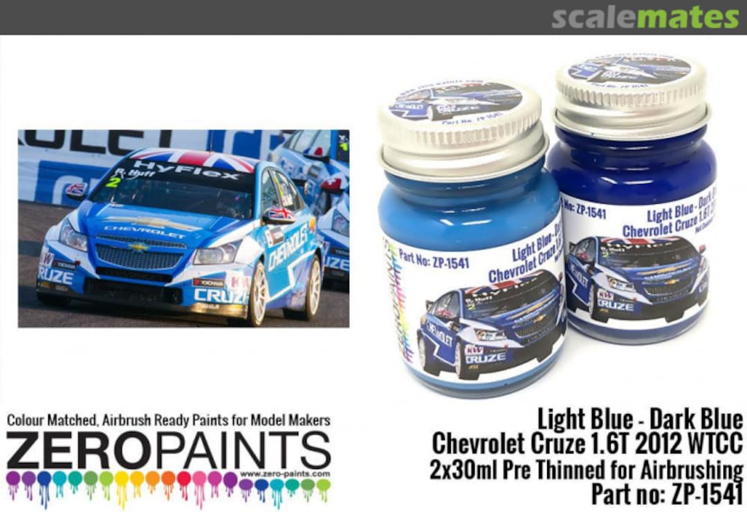 Boxart Light/Dark Blue Paint for Chevrolet Cruze 1.6T 2012 WTCC  Zero Paints