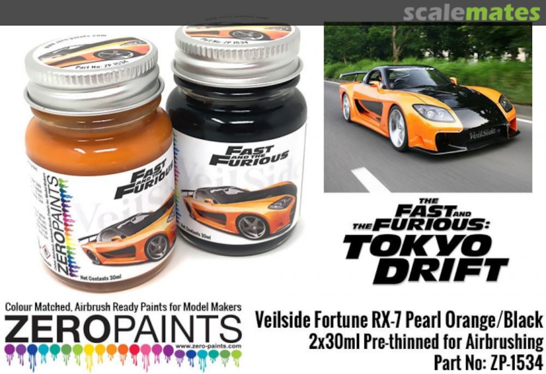 Boxart Veilside Fortune RX-7 Pearl Orange/Black  Zero Paints