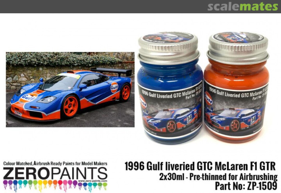 Boxart 1996 Gulf liveried GTC McLaren F1 GTR  Zero Paints