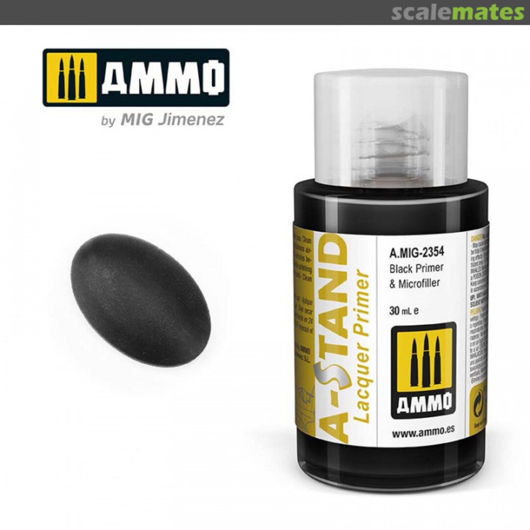 Boxart A-STAND Black Primer & Microfiller  Ammo by Mig Jimenez