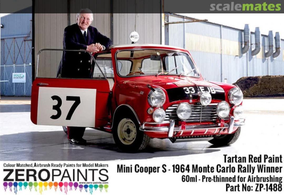 Boxart Mini Cooper S - 1964 Monte Carlo Rally Winner Tartan Red  Zero Paints