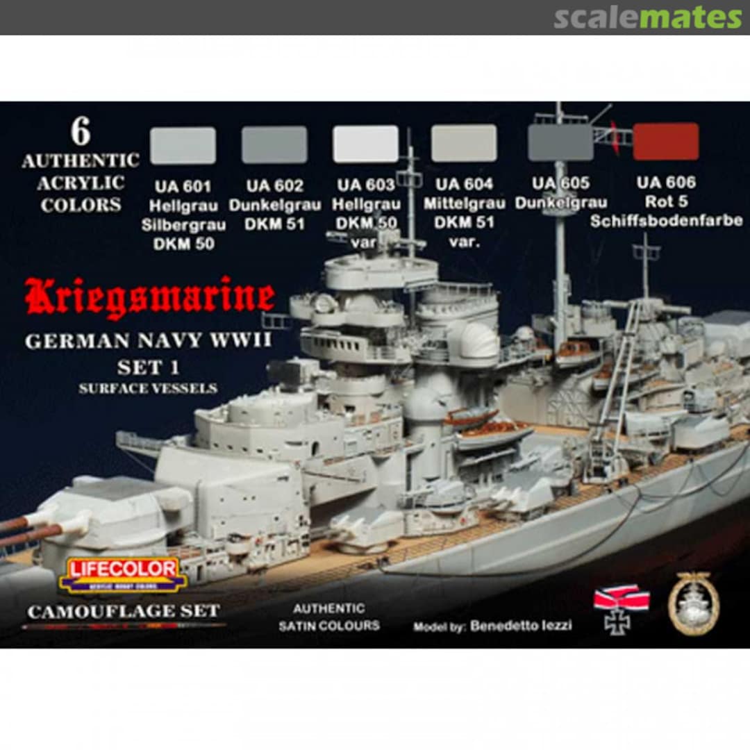 Boxart GERMAN NAVY WWII SET 1 Kriegsmarine Surface Vessels  Lifecolor