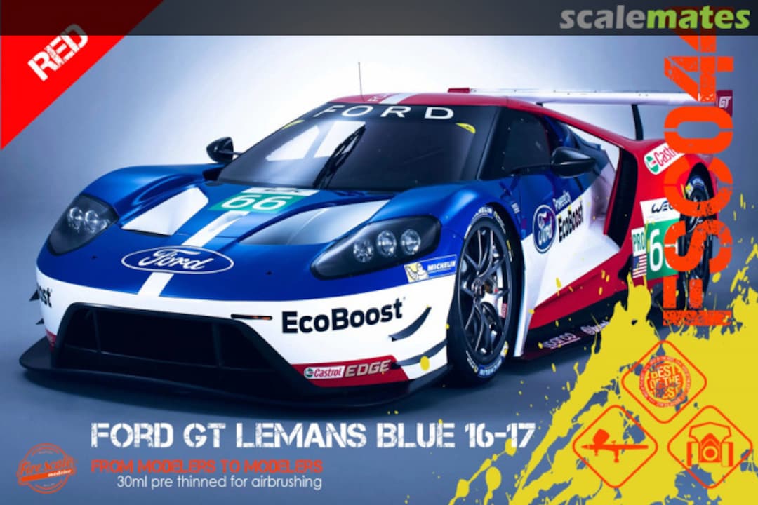 Boxart Ford GT Lemans Red 16-17  Fire Scale Colors