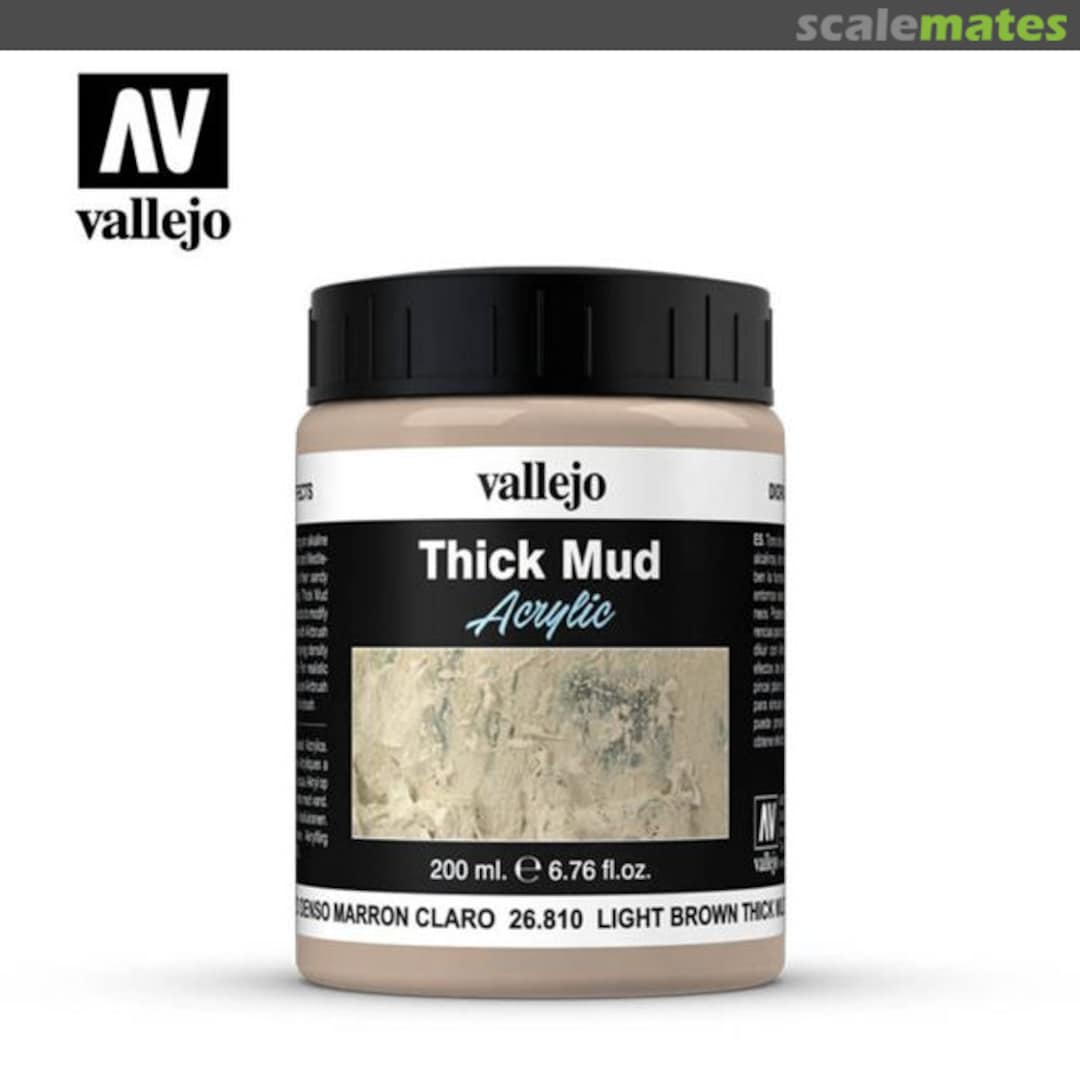 Boxart Acrylic Thick Mud - Light Brown Mud  Vallejo Diorama Effects