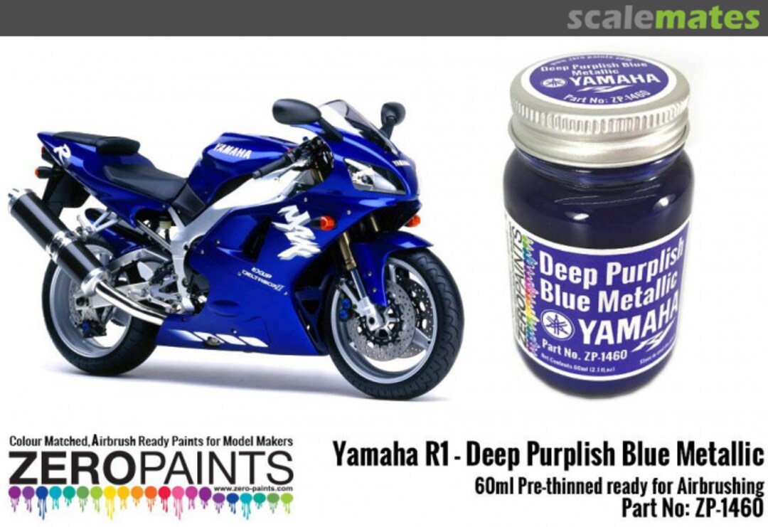 Boxart Yamaha R1-R6 Deep Purplish Blue Metallic  Zero Paints