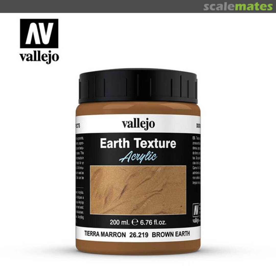 Boxart Acrylic Ground Texture - Brown Earth  Vallejo Diorama Effects