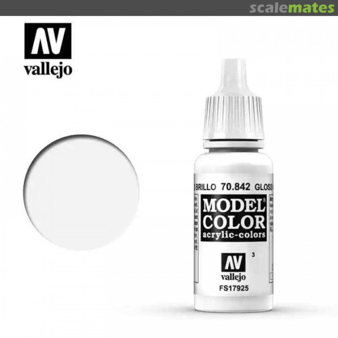 Boxart Gloss White - FS17925 70.842, 842, Pos. 3 Vallejo Model Color