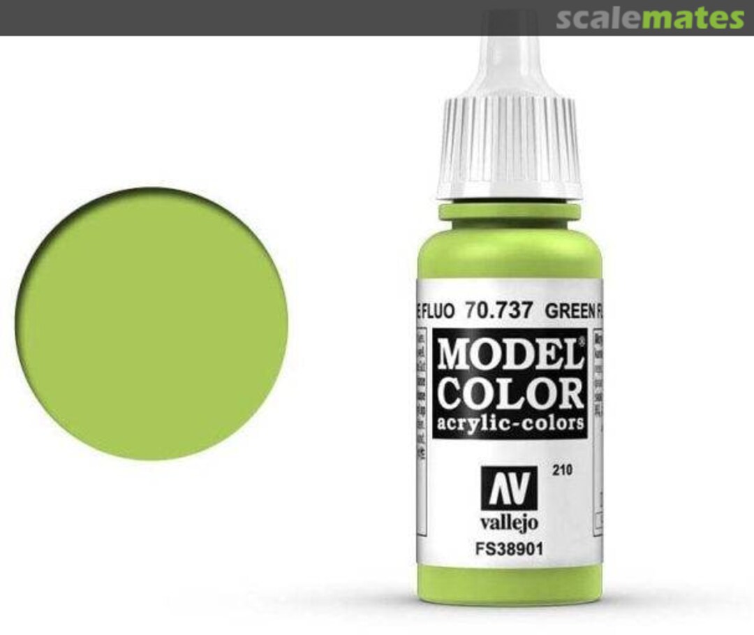 Boxart Green Fluorescent - FS38901 70.737, 737, Pos. 210 Vallejo Model Color