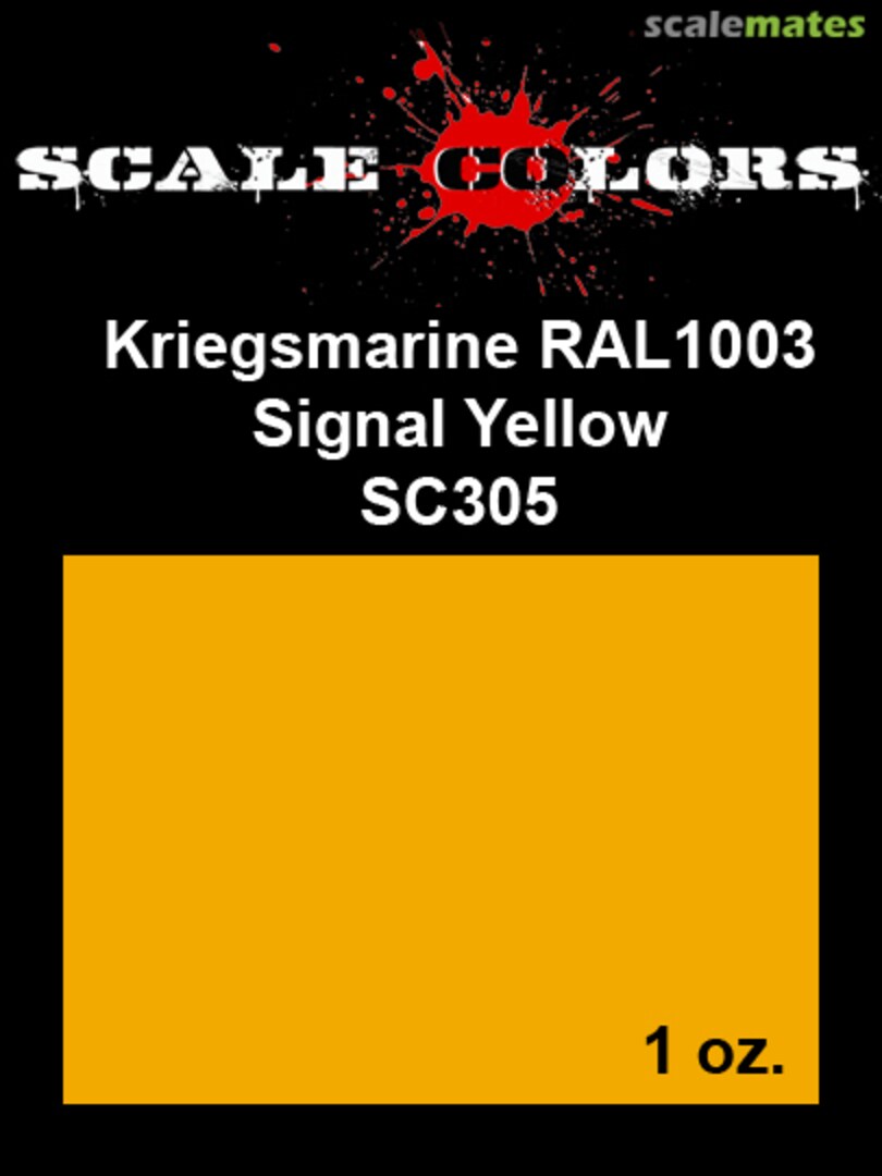 Boxart RAL 1003 Kriegsmarine Signal Yellow SC305 Scale Colors