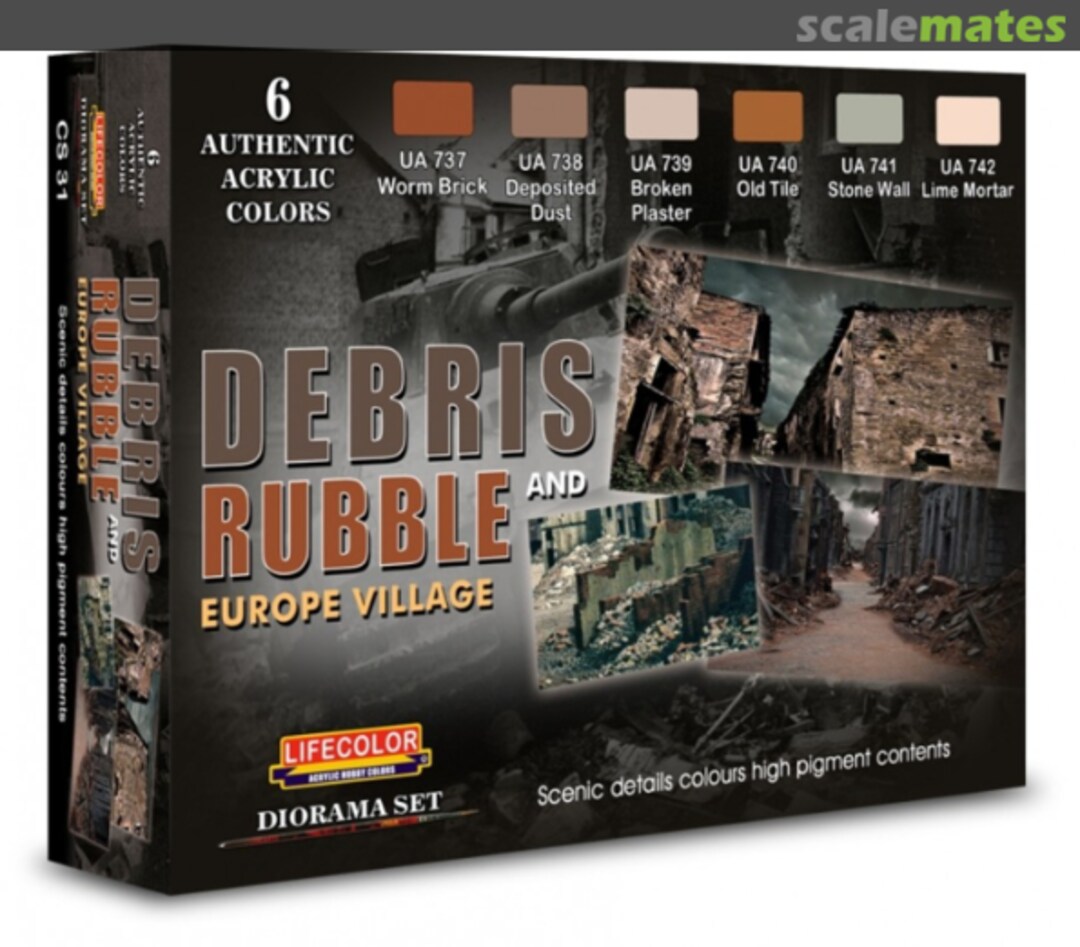 Boxart Debris and Rubble Europe Village  Lifecolor