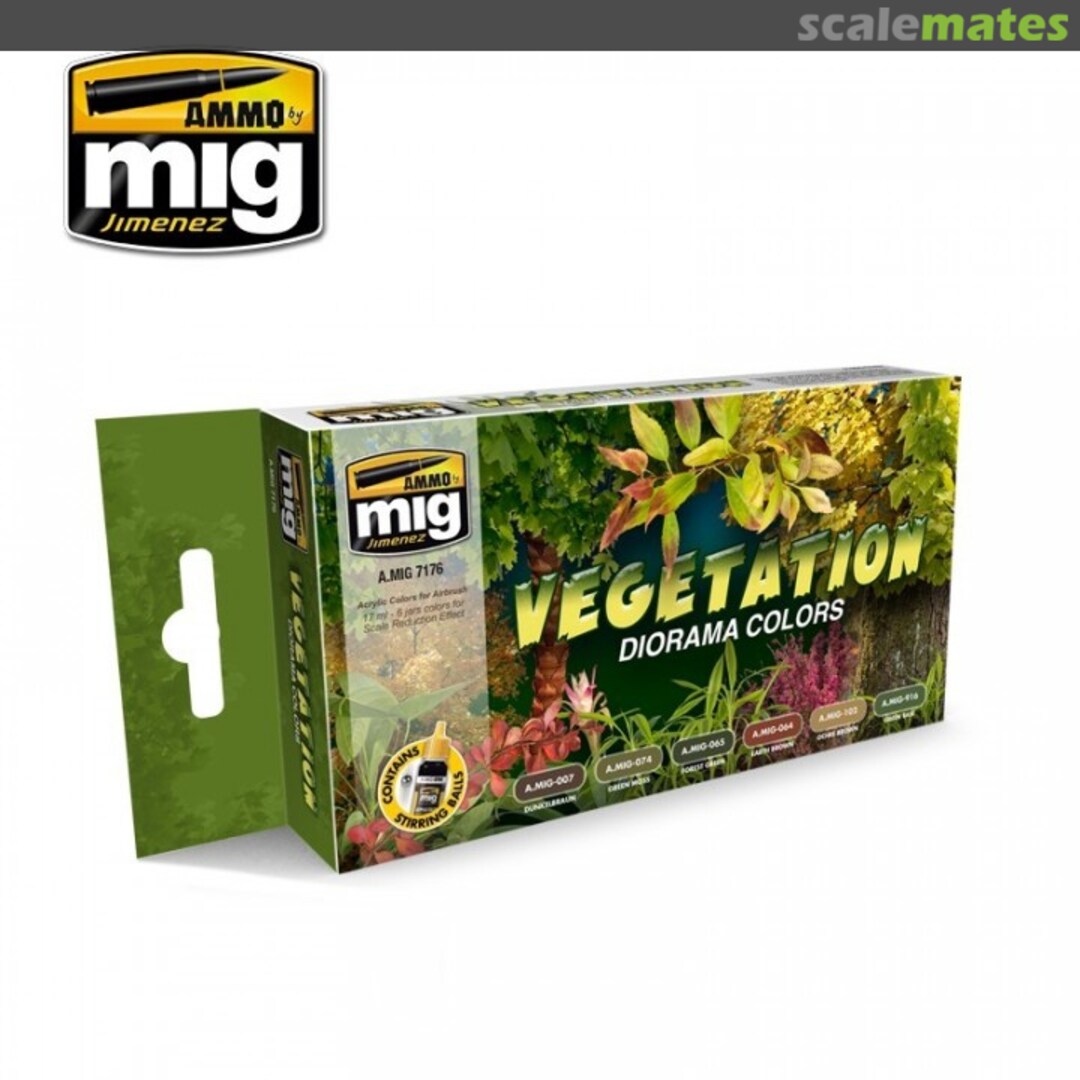 Boxart Vegetation Diorama Colors  Ammo by Mig Jimenez