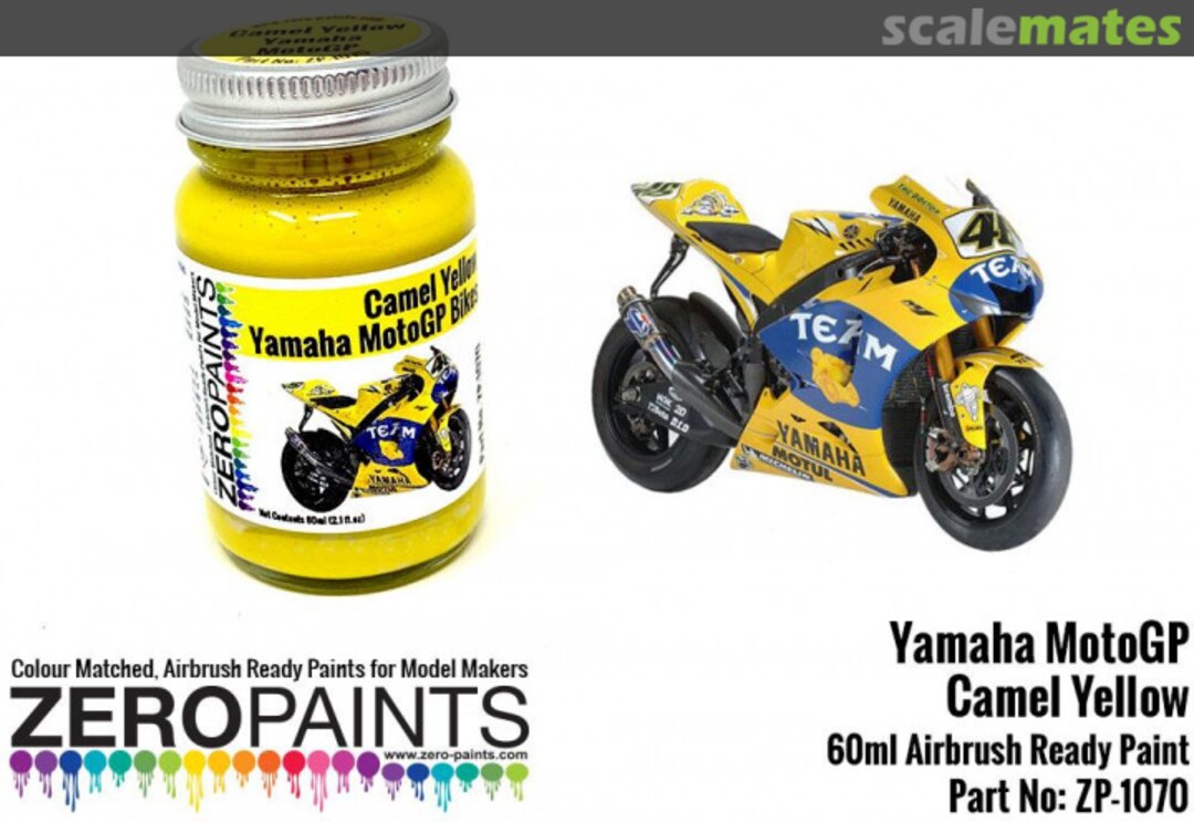 Boxart Yamaha YZR-M1 Camel Yellow MotoGP  Zero Paints