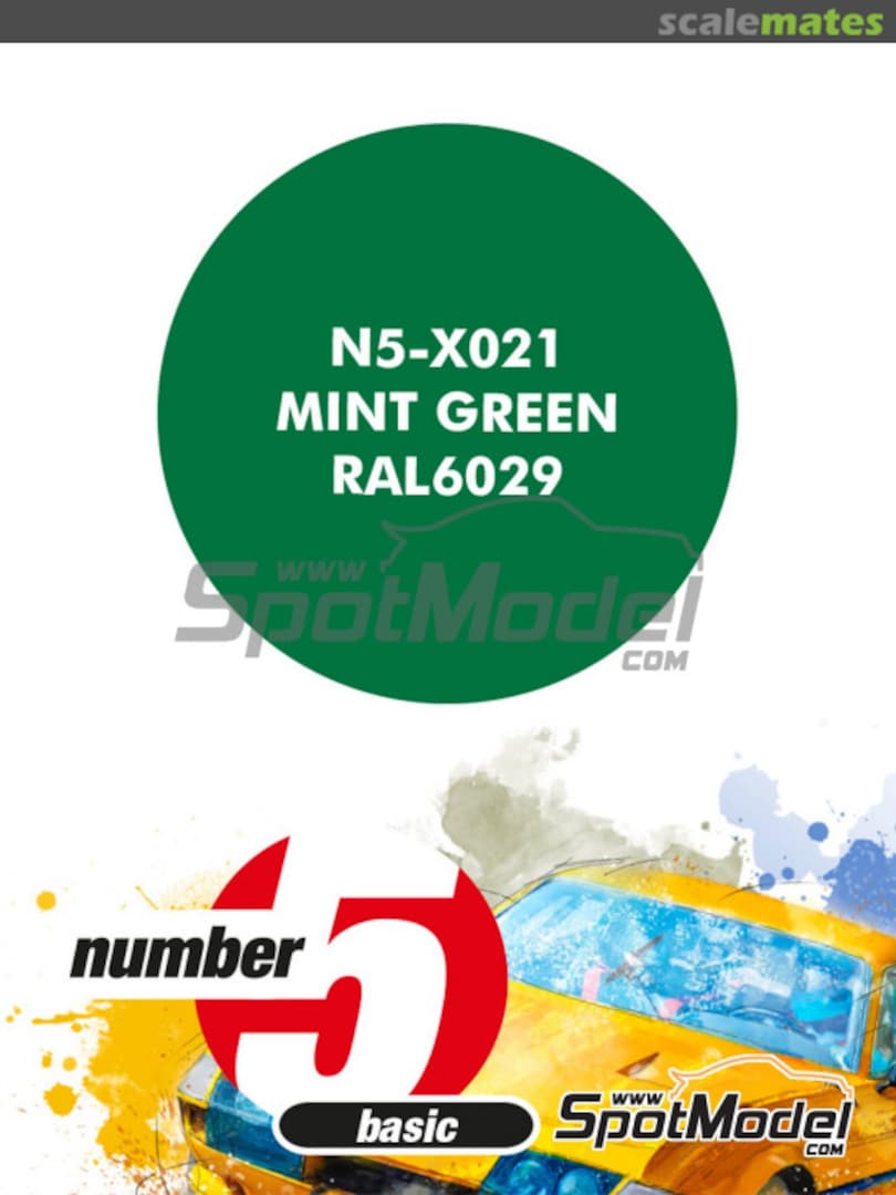 Boxart Mint Green RAL 6029  Number Five