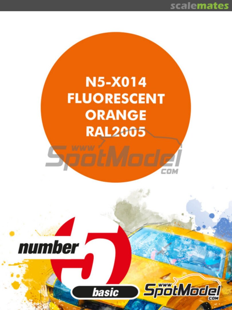 Boxart Fluorescent Orange RAL 2005  Number Five