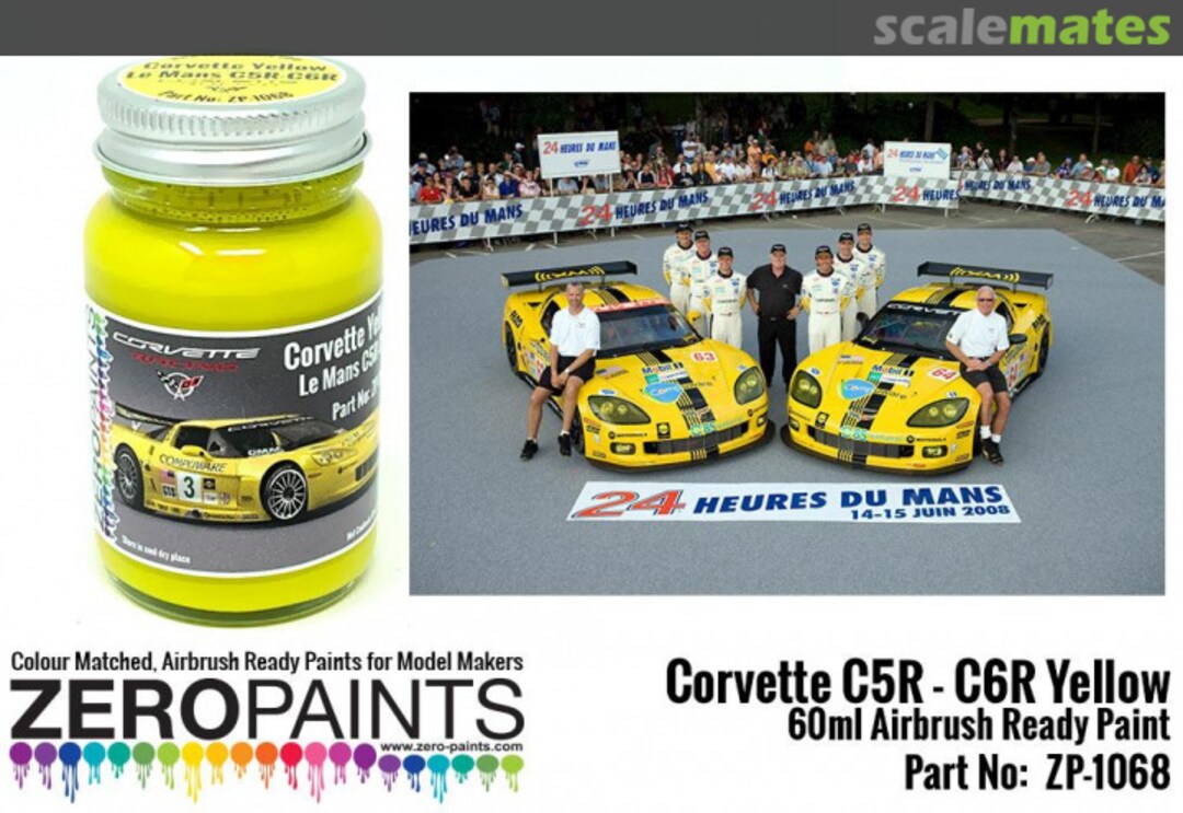 Boxart Corvette C5R-C6R Yellow  Zero Paints