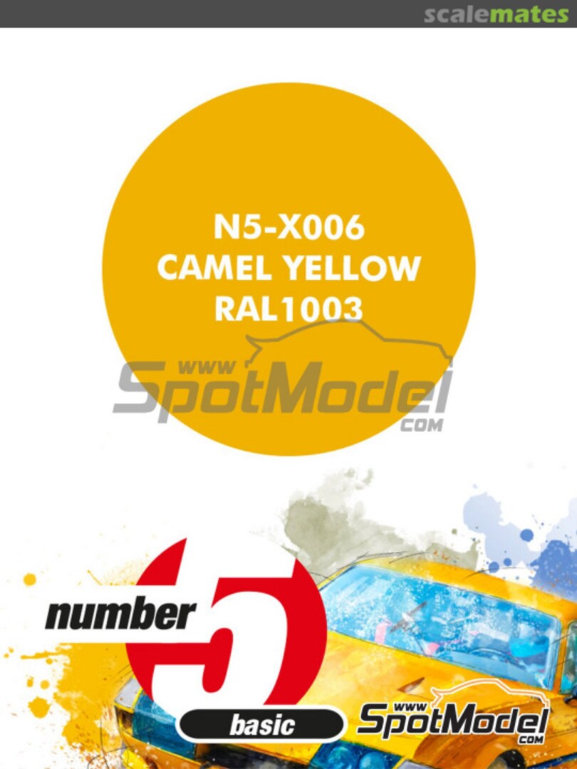 Boxart Camel Yellow RAL 1003  Number Five