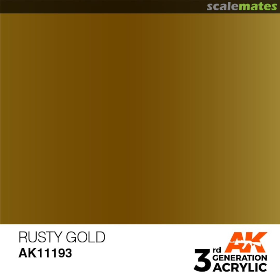 Boxart Rusty Gold - Metallic  AK 3rd Generation - General