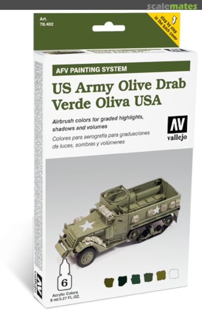 Boxart US Army Olive Drab 78.402 Vallejo Model Air