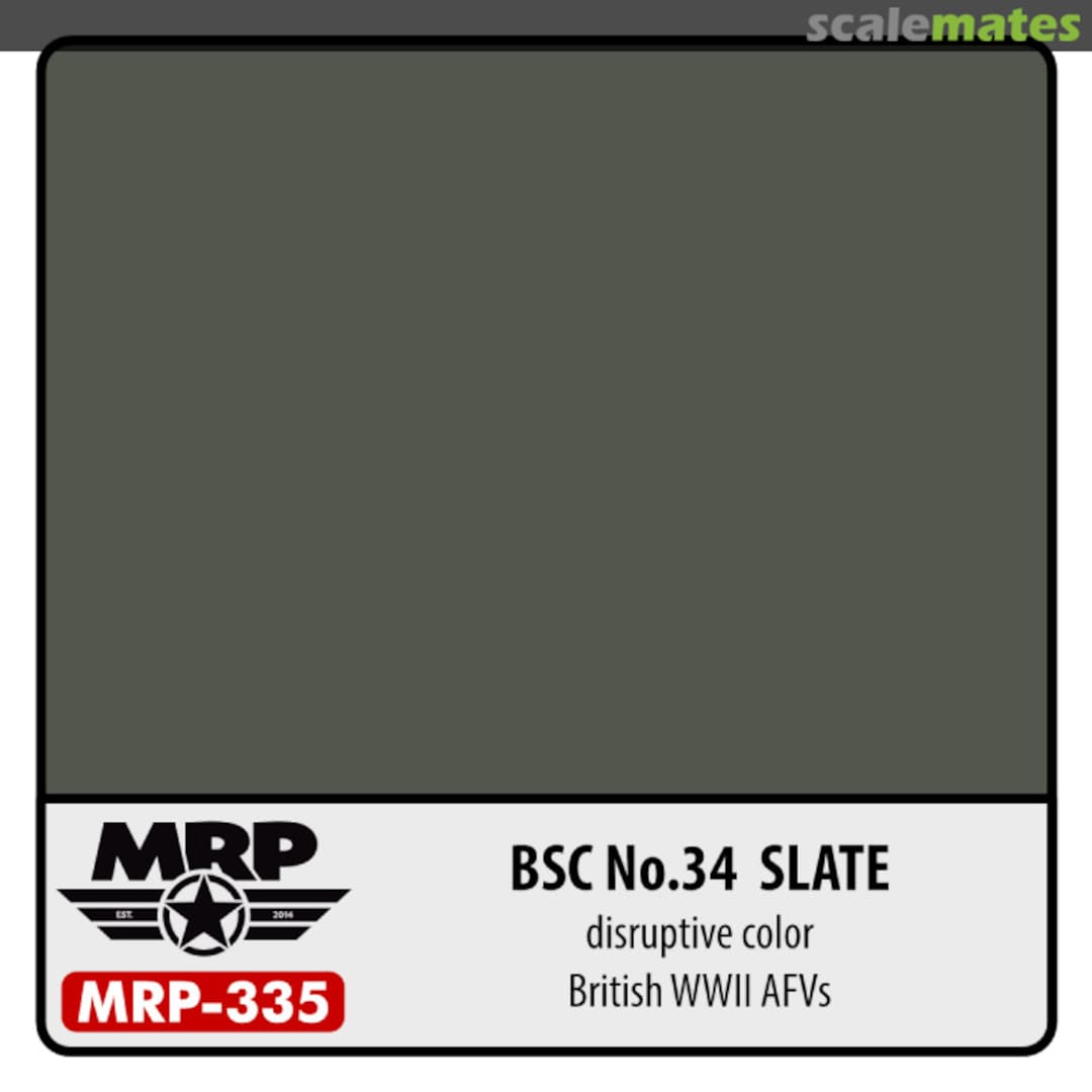 Boxart BSC No.34  Slate (British WW2 AFV) (Disruptive Colour)  MR.Paint