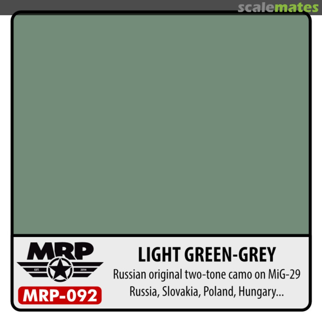 Boxart Light Green Grey (Mig-29 two tone camo)  MR.Paint