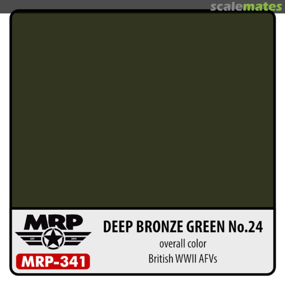 Boxart Deep Bronze Green No.24 (British WWII AFV) (Overall Color) MRP-341 MR.Paint