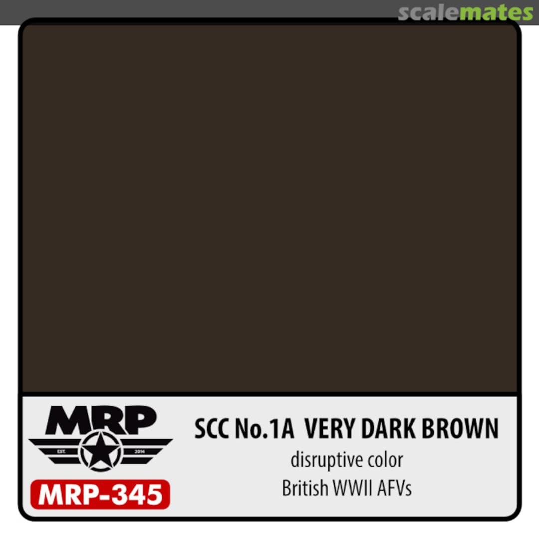 Boxart No.1A Very Dark Brown (British WWII AFV) (Disruptive Colour)  MR.Paint