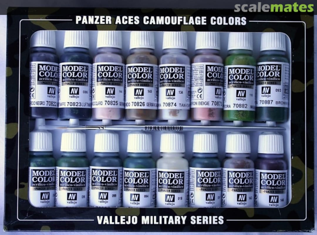 Boxart Panzer Aces Camouflage Colors  Vallejo Model Color
