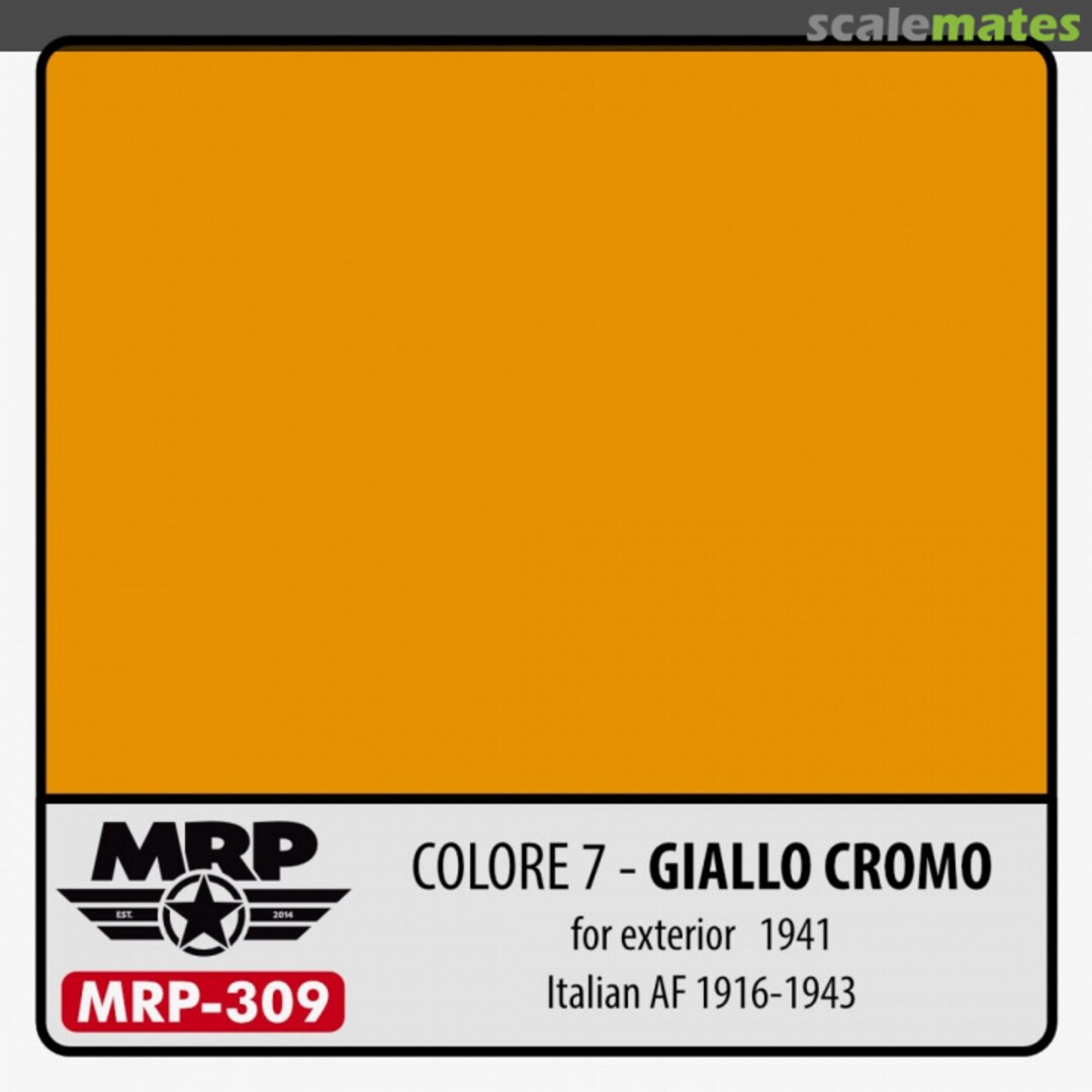 Boxart Colore 7 – Giallo Cromo (for exterior) – 1941 (Italian AF)  MR.Paint