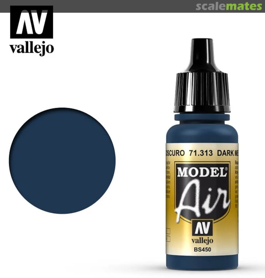 Boxart Dark Mediterranean Blue 71.313 Vallejo Model Air