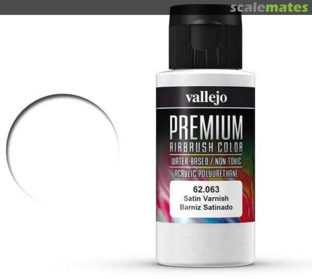 Boxart Satin Varnish  Vallejo Premium Airbrush Colors