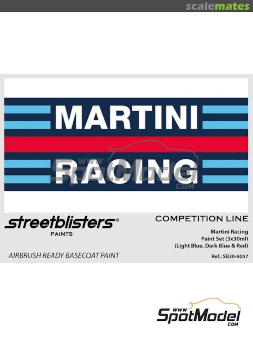 Boxart Martini Racing Light blue - Dark blue - Red  StreetBlisters Paints