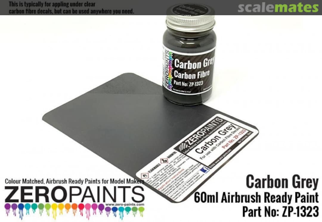 Boxart Carbon Grey (use w/ Scale Motor Sports carbon fibre decals) ZP-1323 Zero Paints