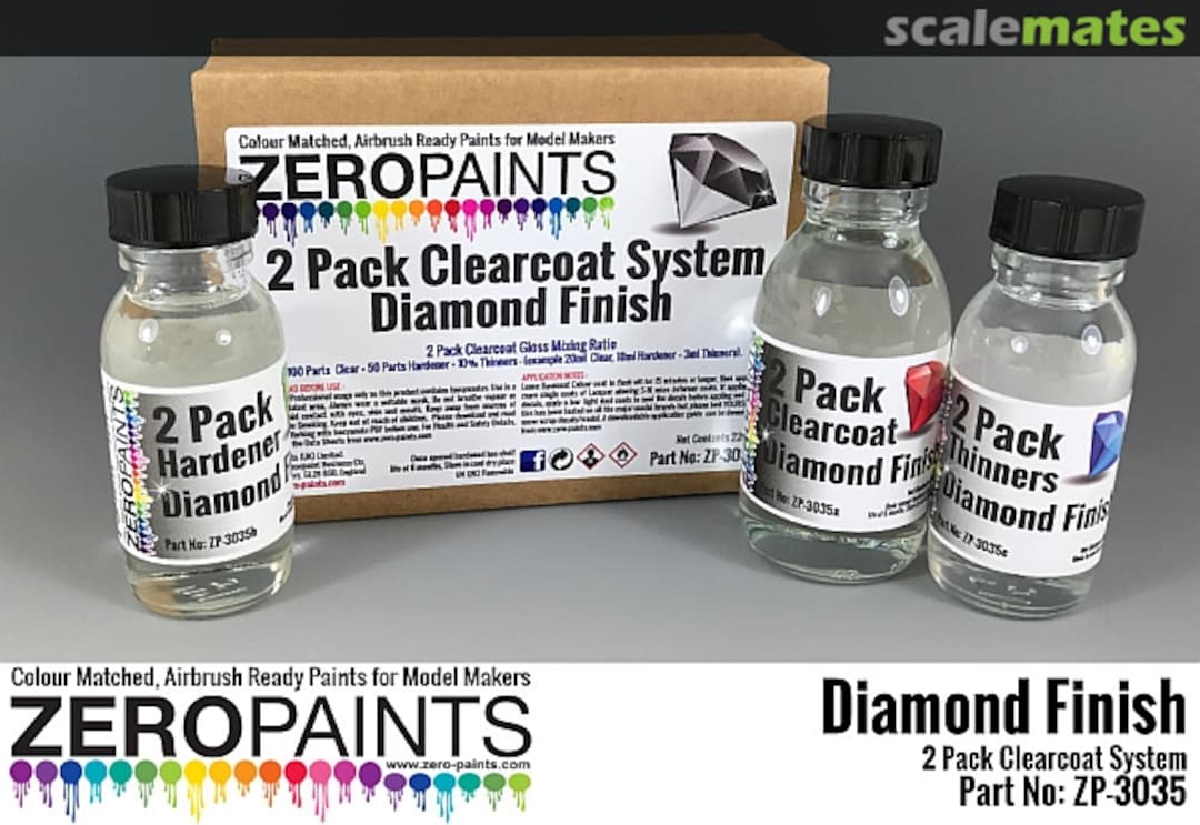 Boxart Diamond Finish - 2 Pack GLOSS Clearcoat System (2K Urethane)  Zero Paints