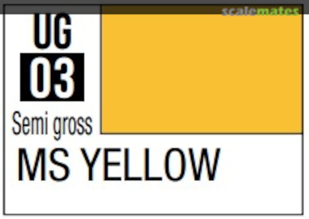 Boxart Gundam Color MS Yellow  Mr.COLOR