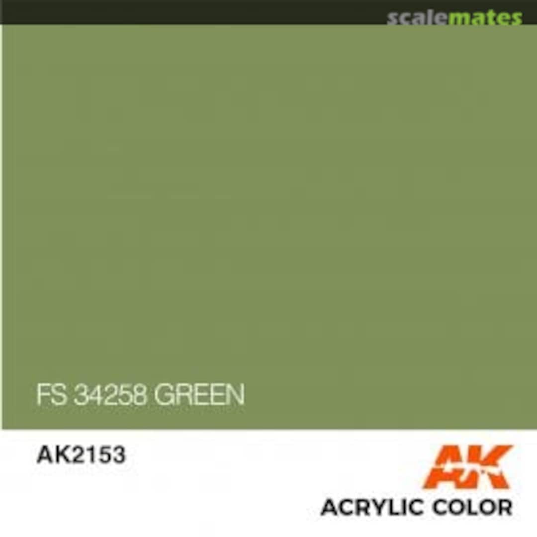 Boxart GREEN FS 34258 AK 2153 AK Interactive Air Series