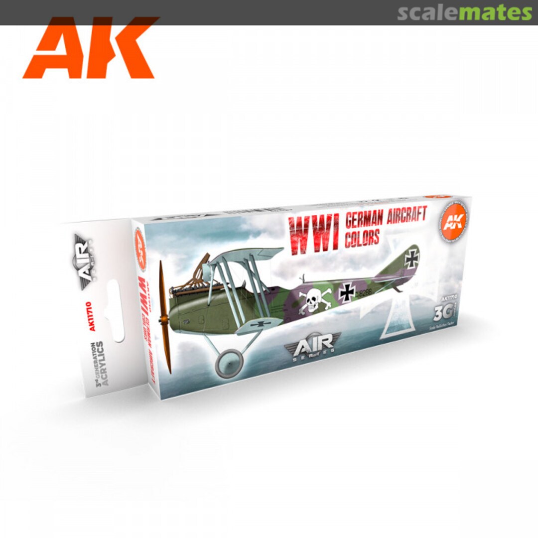 Boxart WWI GERMAN AIRCRAFT COLORS  AK 3rd Generation - Air