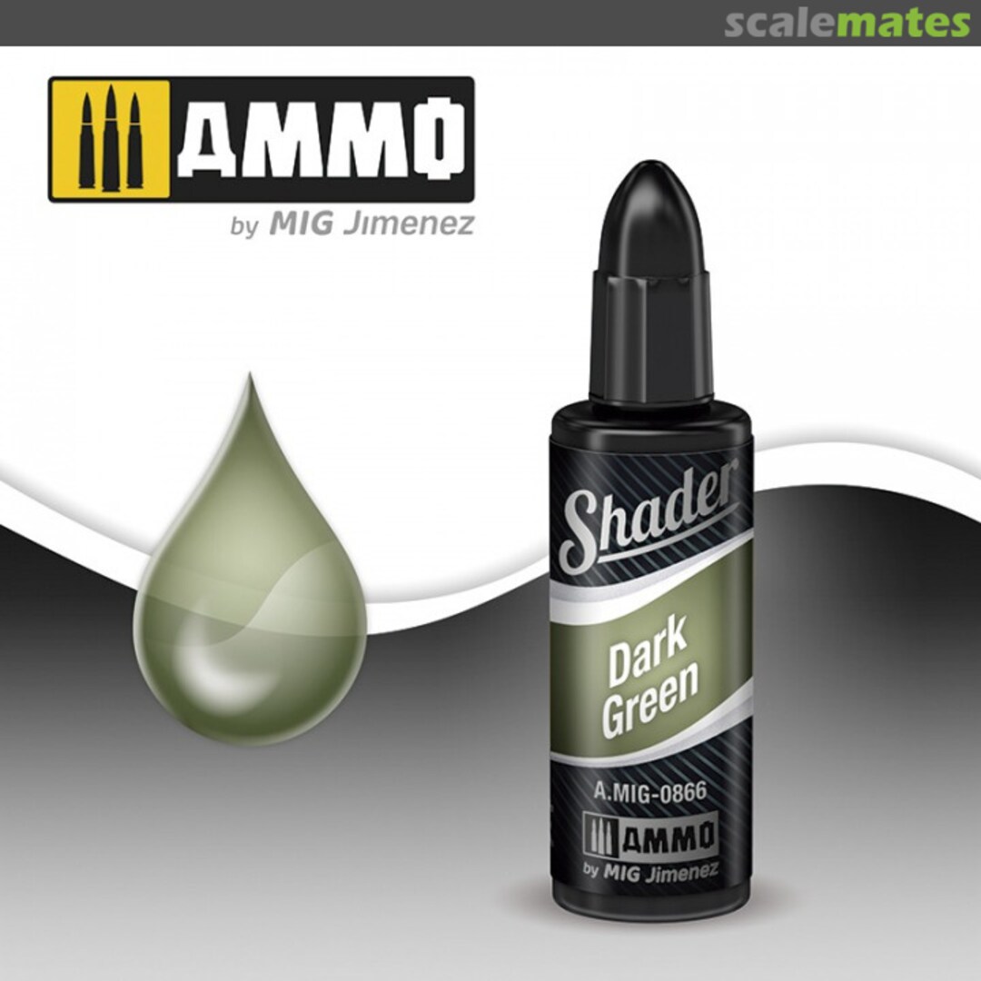 Boxart Dark Green Shader A.MIG-0866 Ammo by Mig Jimenez