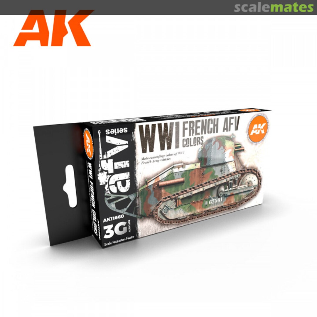 Boxart WWI French Colors  AK 3rd Generation - AFV