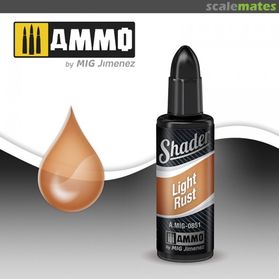 Boxart Light Rust Shader A.MIG-0851 Ammo by Mig Jimenez