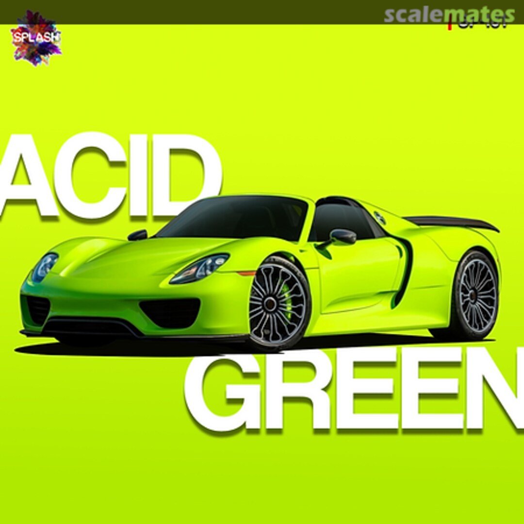 Boxart Porsche Acid Green  Splash Paints