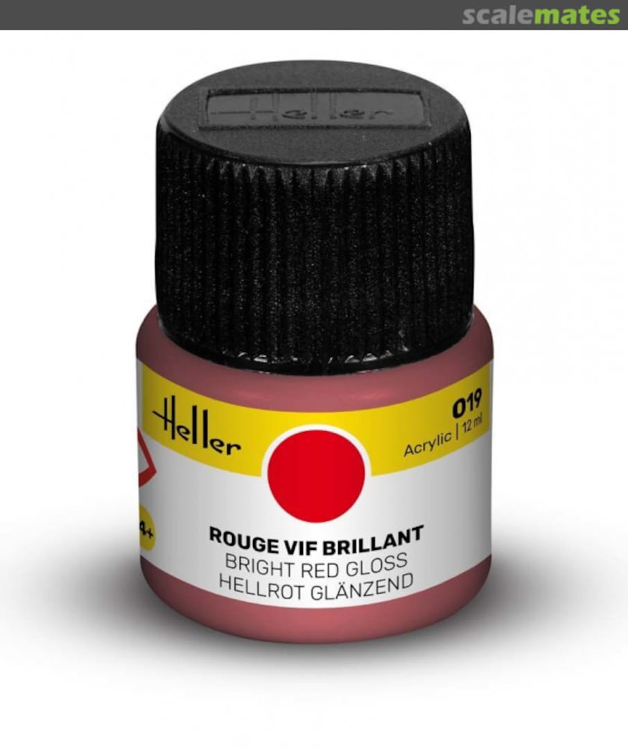 Boxart Rouge vif brilliant (Gloss Bright Red) 9019 Heller Acrylic