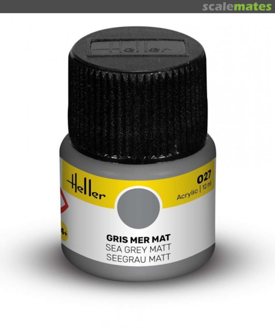 Boxart Gris mer mat (Matt Sea Grey) 9027 Heller Acrylic