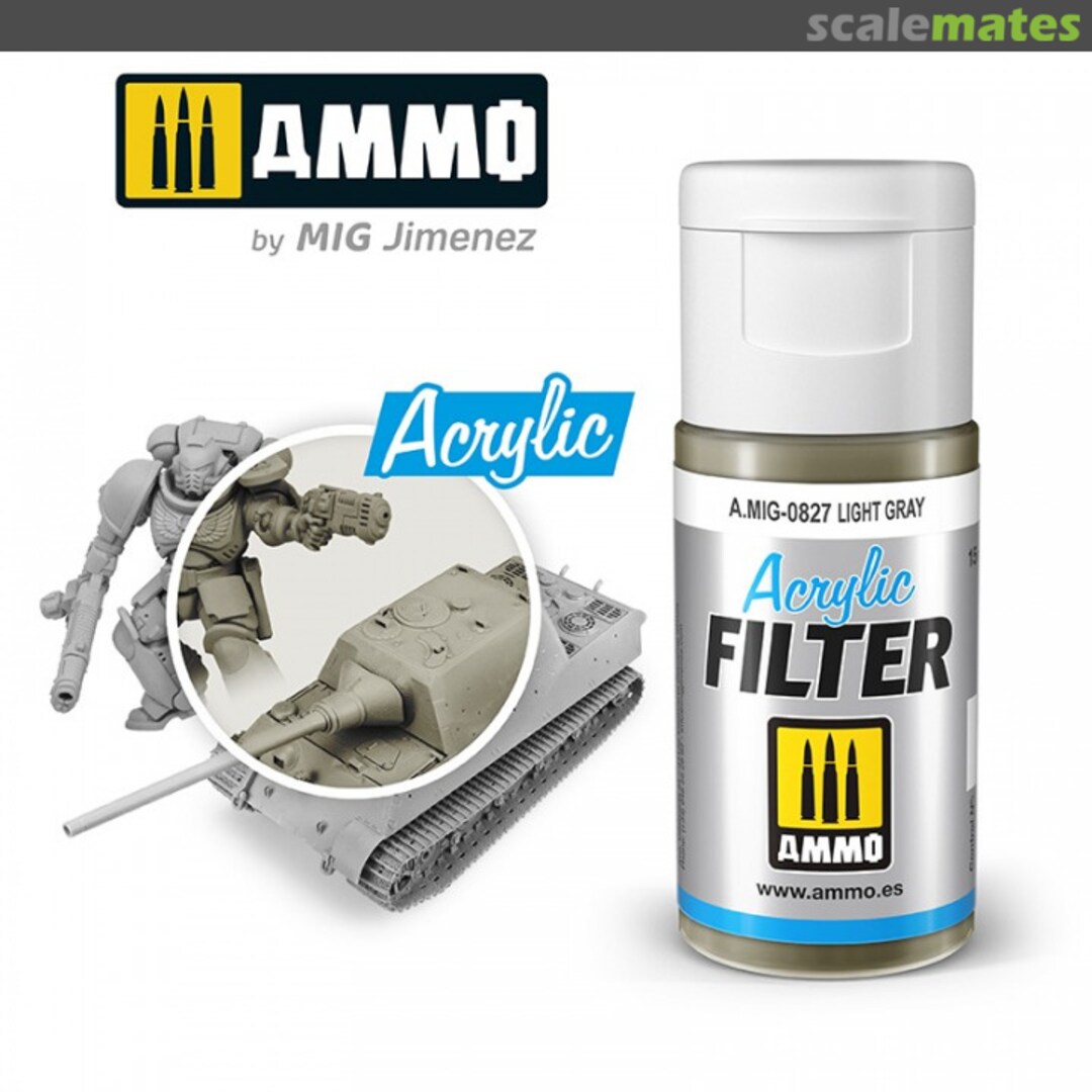 Boxart ACRYLIC FILTER Light Gray  Ammo by Mig Jimenez